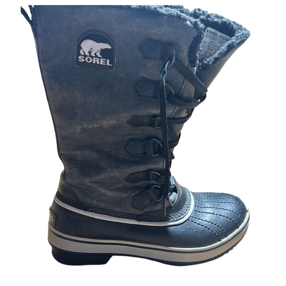 Sorel Women's tivoli fall winter boots waterproof leather and faux fur size 6